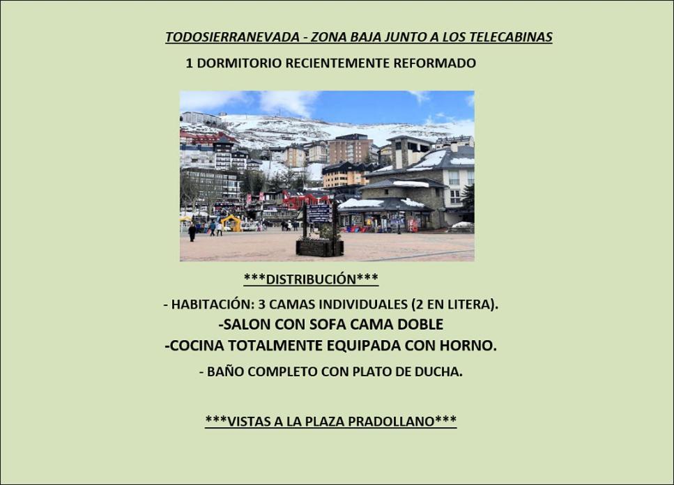 Ski Plaza Sierra Nevada & Zona Baja Εξωτερικό φωτογραφία